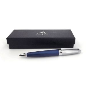 bolígrafo azul metalico con plata lz222 empresas ctm